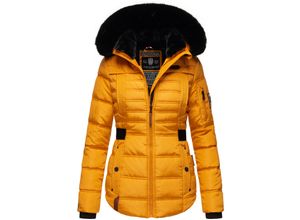 4059072407879 - NAVAHOO Damen edler Winterjacke Kurzmantel mit abnehmbarem Kunstfellkragen Melikaa