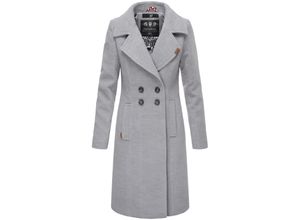 4059072408005 - NAVAHOO Damen Designer Wintermantel Trenchcoat in Wollmantel-Optik Wooly