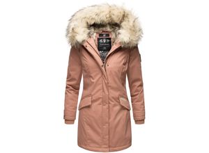 4059072408050 - NAVAHOO Damen stylischer Wintermantel Winterparka mit Kunstfell-Kapuze Cristial