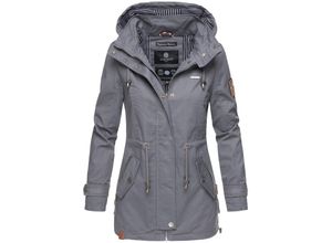 4059072408487 - MARIKOO Damen Moderner Outdoorjacke Übergangsparka aus Baumwolle mit Kapuze Nyokoo