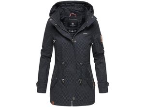 4059072408661 - MARIKOO Damen Moderner Outdoorjacke Übergangsparka aus Baumwolle mit Kapuze Nyokoo