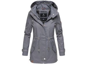 4059072408845 - MARIKOO Damen Moderner Outdoorjacke Übergangsparka aus Baumwolle mit Kapuze Nyokoo