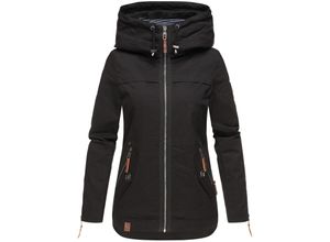 4059072408951 - NAVAHOO Damen Moderner Outdoorjacke Übergangsparka aus Baumwolle mit Kapuze Wekoo