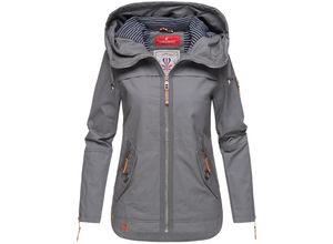 4059072409019 - NAVAHOO Damen Moderner Outdoorjacke Übergangsparka aus Baumwolle mit Kapuze Wekoo