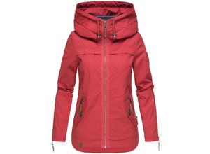 4059072409071 - NAVAHOO Damen Moderner Outdoorjacke Übergangsparka aus Baumwolle mit Kapuze Wekoo