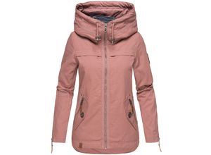 4059072409132 - NAVAHOO Damen Moderner Outdoorjacke Übergangsparka aus Baumwolle mit Kapuze Wekoo