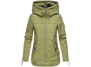 4059072409262 - NAVAHOO Damen Moderner Outdoorjacke Übergangsparka aus Baumwolle mit Kapuze Wekoo