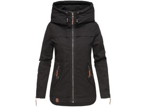 4059072409316 - NAVAHOO Damen Moderner Outdoorjacke Übergangsparka aus Baumwolle mit Kapuze Wekoo