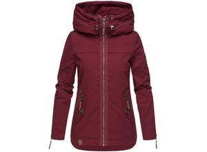 4059072409439 - NAVAHOO Damen Moderner Outdoorjacke Übergangsparka aus Baumwolle mit Kapuze Wekoo