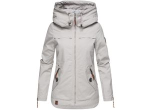 4059072409491 - NAVAHOO Damen Moderner Outdoorjacke Übergangsparka aus Baumwolle mit Kapuze Wekoo