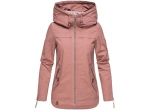 4059072409613 - NAVAHOO Damen Moderner Outdoorjacke Übergangsparka aus Baumwolle mit Kapuze Wekoo