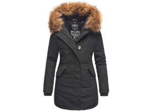 4059072410954 - MARIKOO Damen edler Wintermantel Parka mit Kunstfellkapuze Karmaa Princess