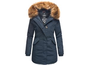 4059072411012 - MARIKOO Damen edler Wintermantel Parka mit Kunstfellkapuze Karmaa Princess