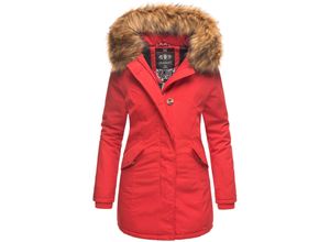 4059072411074 - MARIKOO Damen edler Wintermantel Parka mit Kunstfellkapuze Karmaa Princess