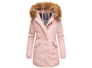 4059072411135 - MARIKOO Damen edler Wintermantel Parka mit Kunstfellkapuze Karmaa Princess