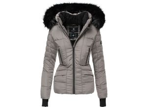 4059072416352 - NAVAHOO Damen hochwertige Steppjacke Winterjacke mit edler Kunstfell- Kapuze Adele