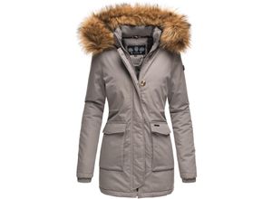 4059072417243 - NAVAHOO Damen Edler Wintermantel Parka mit edlem Fellimitat Schneeengel Princess