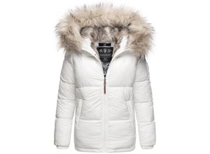 4059072417724 - NAVAHOO Damen Winterjacke Warm Gefütterte Steppjacke mit Kunstfellkapuze Tikunaa