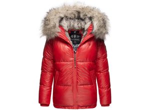 4059072417885 - NAVAHOO Damen Winterjacke Warm Gefütterte Steppjacke mit Kunstfellkapuze Tikunaa