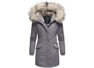 4059072423374 - NAVAHOO Damen stylischer Wintermantel Winterparka mit Kunstfell-Kapuze Cristial