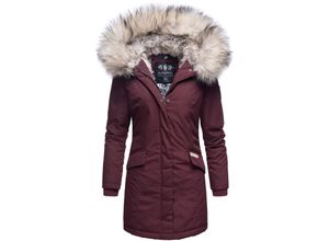 4059072423428 - NAVAHOO Damen stylischer Wintermantel Winterparka mit Kunstfell-Kapuze Cristial