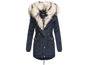 4059072423862 - NAVAHOO Damen Wintermantel Dicker Winterparka mit 2 Kunstpelz-Kapuzen Sweety