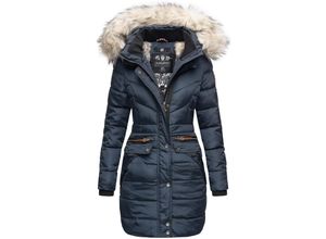 4059072426351 - NAVAHOO Damen Stylischer Steppmantel Winter Parka mit edlem Fellimitat Paula