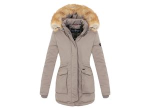 4059072427068 - NAVAHOO Damen Designer Wintermantel Parka mit edlem Fellimitat Schneeengel