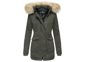 4059072427303 - NAVAHOO Damen Designer Wintermantel Parka mit edlem Fellimitat Schneeengel