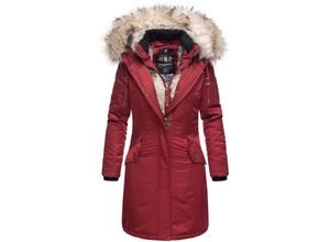 4059072427402 - NAVAHOO Damen Warmer Wintermantel Winterparka mit Kunstfell-Kapuze Daylight