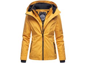 4059072430198 - MARIKOO Damen Sportliche Outdoorjacke Übergangs Regenjacke mit Kapuze Erdbeere