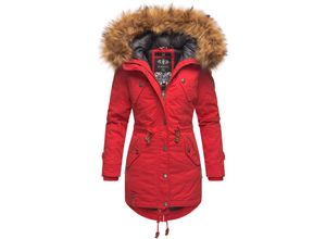 4059072431720 - MARIKOO Damen Wintermantel stylischer Winterparka mit abnehmbarem Kunstfell Laviva Princess