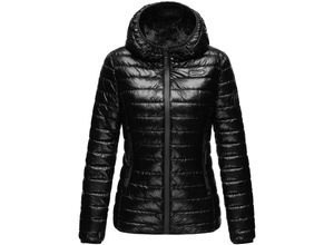 4059072432819 - MARIKOO Damen Winterjacke Steppjacke mit kuschlig weichem Teddyfell Jaylaa