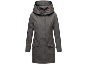 4059072433618 - MARIKOO Damen Outdoor Winter Softshelljacke Regenjacke mit großer Kapuze Mayleen