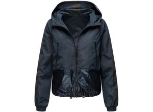 4059072435643 - NAVAHOO Damen Ultraleichte Wendejacke 2-in-1 Übergangsjacke mit Kapuze Sunitaa