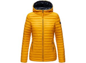 4059072440258 - MARIKOO Damen Steppjacke Übergangsjacke mit kontrastfarbendem Reißverschluss Asraa