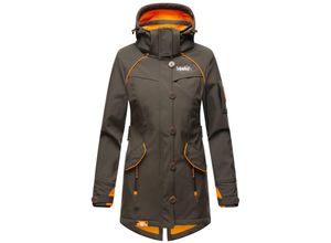 4059072441323 - MARIKOO Damen Outdoor Softshell Jacke mit abnehmbarer Kapuze Soulinaa