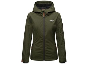 4059072441521 - MARIKOO Damen Sportliche Outdoorjacke Übergangs Regenjacke mit Kapuze Brombeere