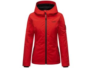 4059072441644 - MARIKOO Damen Sportliche Outdoorjacke Übergangs Regenjacke mit Kapuze Brombeere