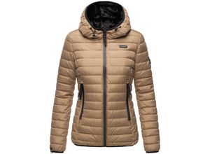 4059072443495 - MARIKOO Damen Winterjacke Steppjacke mit kuschlig weichem Teddyfell Jaylaa