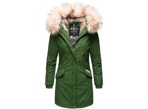 4059072444270 - NAVAHOO Damen stylischer Wintermantel Winterparka mit Kunstfell-Kapuze Cristial