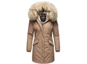 4059072444362 - NAVAHOO Damen stylischer Wintermantel Winterparka mit Kunstfell-Kapuze Cristial