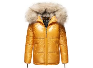 4059072446014 - NAVAHOO Damen Winterjacke Warm Gefütterte Steppjacke mit Kunstfellkapuze Tikunaa