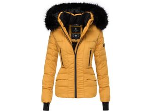 4059072447356 - NAVAHOO Damen hochwertige Steppjacke Winterjacke mit edler Kunstfell- Kapuze Adele