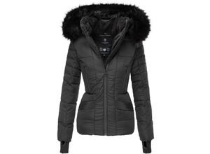 4059072447592 - NAVAHOO Damen hochwertige Steppjacke Winterjacke mit edler Kunstfell- Kapuze Adele