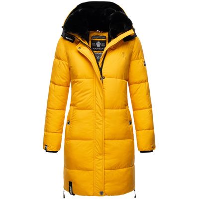 4059072448568 - MARIKOO Damen Winterjacke Steppmantel Weichem Innenkragen & Abnehmbarer Kapuze Streliziaa