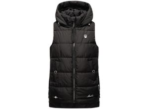 4059072449046 - MARIKOO Damen Steppweste Bodywarmer mit Kapuze Zarinaa