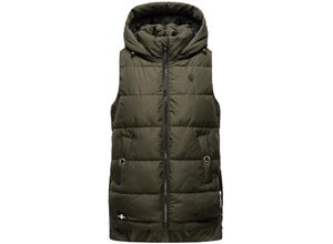 4059072449176 - MARIKOO Damen Steppweste Bodywarmer mit Kapuze Zarinaa