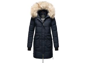 4059072452428 - MARIKOO Damen Winter Parka Steppmantel mit Abnehmbarem Kunstfellkragen Chaskaa