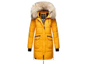 4059072452473 - MARIKOO Damen Winter Parka Steppmantel mit Abnehmbarem Kunstfellkragen Chaskaa